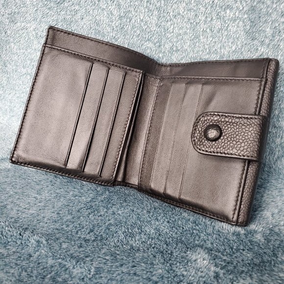 CHANEL PRICE DROP CC Monogram Bifold Wallet Black Caviar - Picture 3 of 10